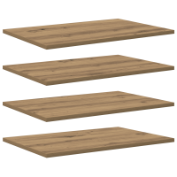 Produktbild för Bokhylla Bräda 4 pcs Brun 60 x 40 x 1,5 cm Konstruerat trä
