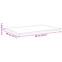 Produktbild för Bokhylla Bräda 4 pcs Svart 60 x 40 x 1,5 cm Konstruerat trä
