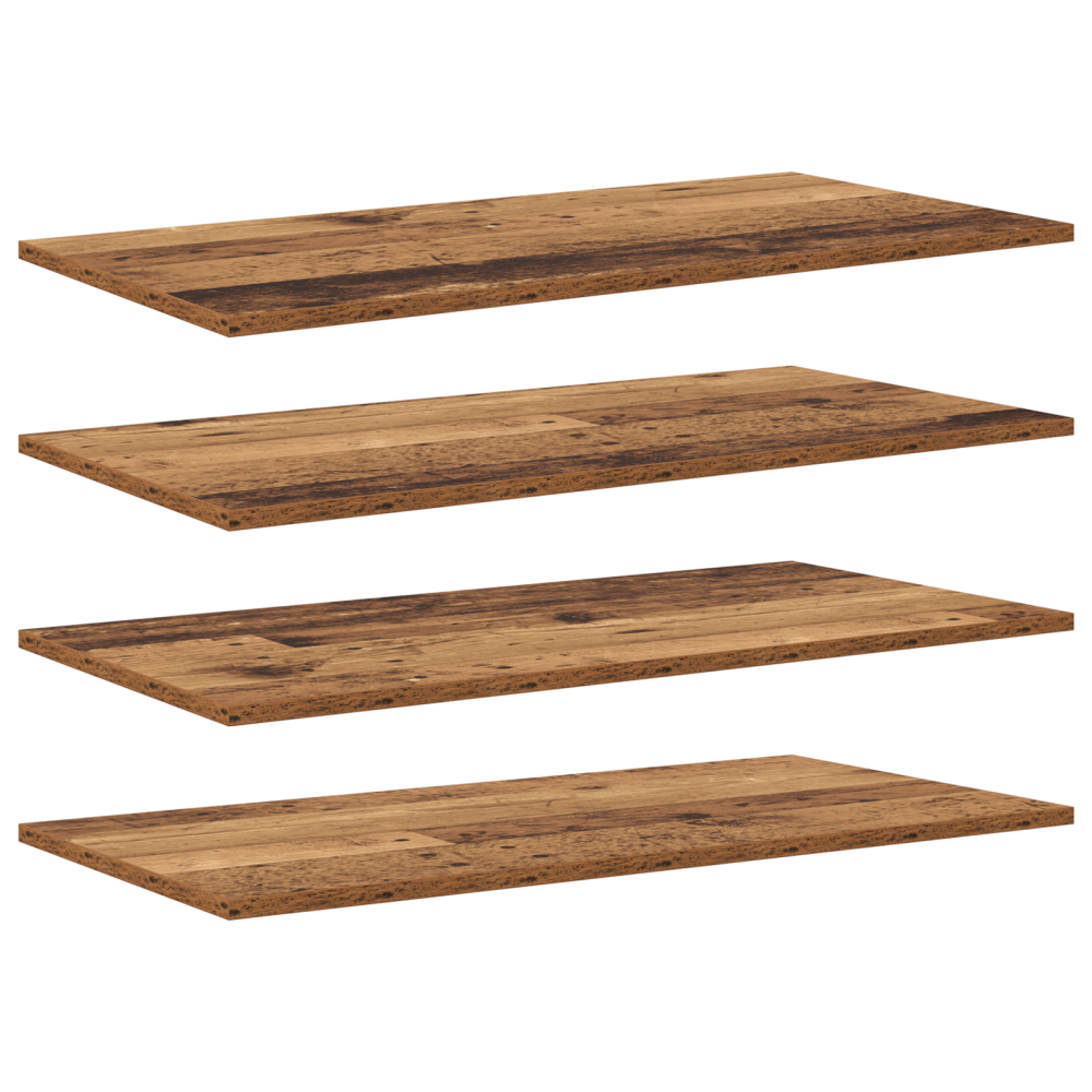 Produktbild för Bokhylla Bräda 4 pcs Brun 80 x 40 x 1,5 cm Konstruerat trä