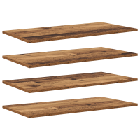 Produktbild för Bokhylla Bräda 4 pcs Brun 80 x 40 x 1,5 cm Konstruerat trä