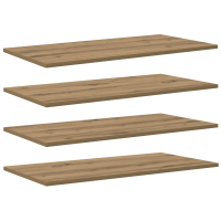 Produktbild för Bokhylla Bräda 4 pcs Brun 80 x 40 x 1,5 cm Konstruerat trä