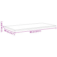 Produktbild för Bokhylla Bräda 4 pcs Brun 80 x 40 x 1,5 cm Konstruerat trä