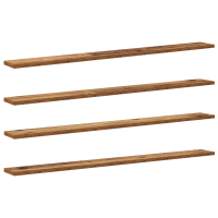 Produktbild för Bokhylla Bräda 4 pcs Brun 100 x 10 x 1,5 cm Konstruerat trä