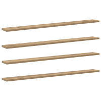 Produktbild för Bokhylla Bräda 4 pcs Brun 100 x 10 x 1,5 cm Konstruerat trä