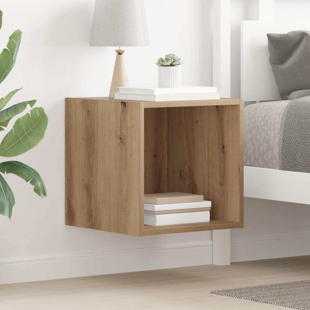 Produktbild för Väggskåp med hylla Artisan Ek 37 x 37 x 37 cm Konstruerat trä