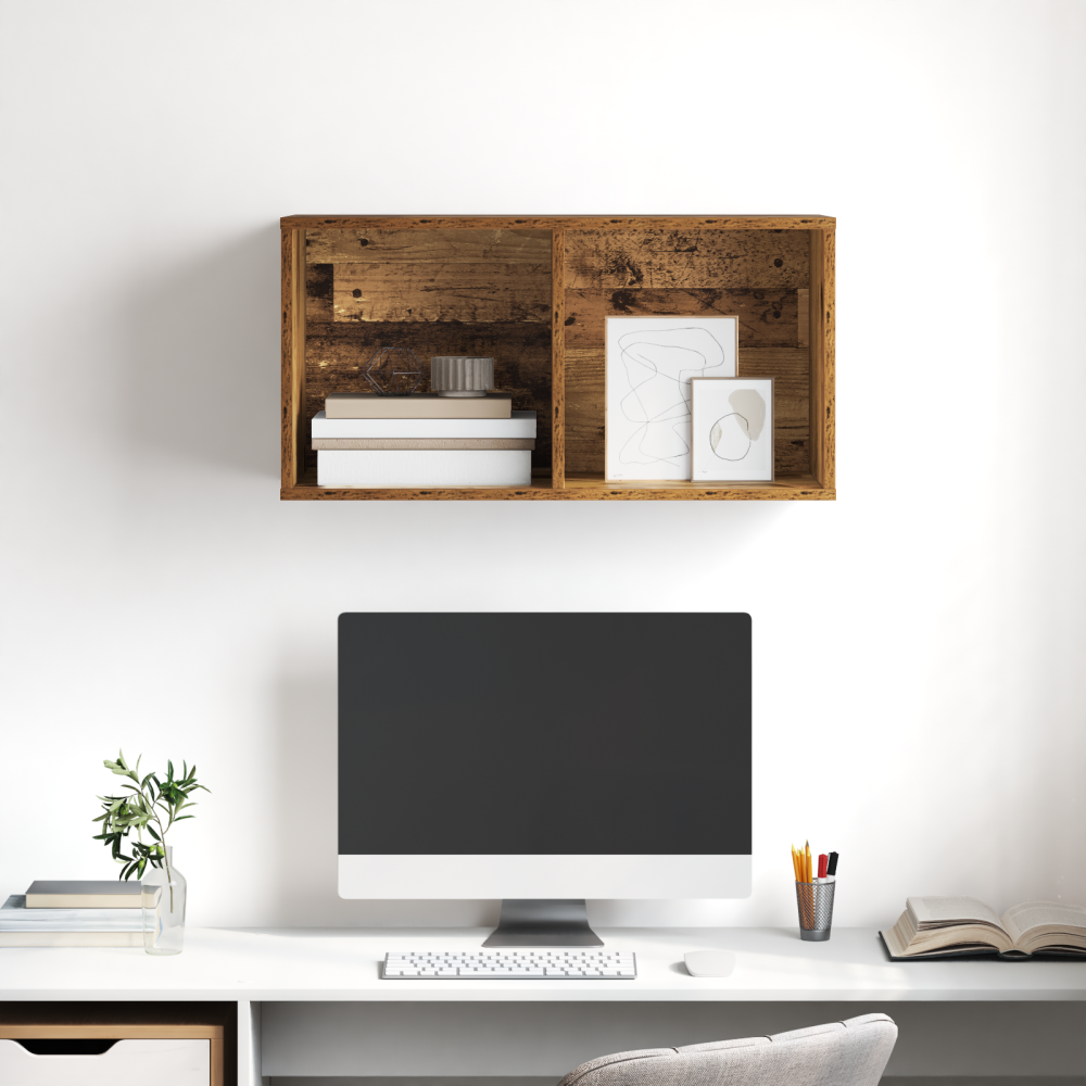 Produktbild för TV-bänkset Gammalt trä 37 x 37 x 72 cm Konstruerat trä