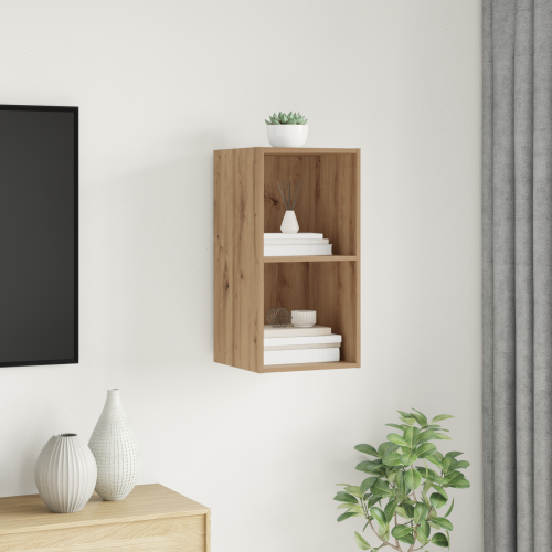 vidaXL TV-bänkset 37 x 37 x 72 cm Artisan Ek Konstruerat trä