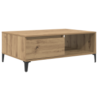 Produktbild för Kaffeebord artisan ek 90 x 60 x 35 cm Konstruerat trä