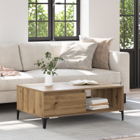 Produktbild för Kaffeebord artisan ek 90 x 60 x 35 cm Konstruerat trä