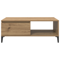 Produktbild för Kaffeebord artisan ek 90 x 60 x 35 cm Konstruerat trä