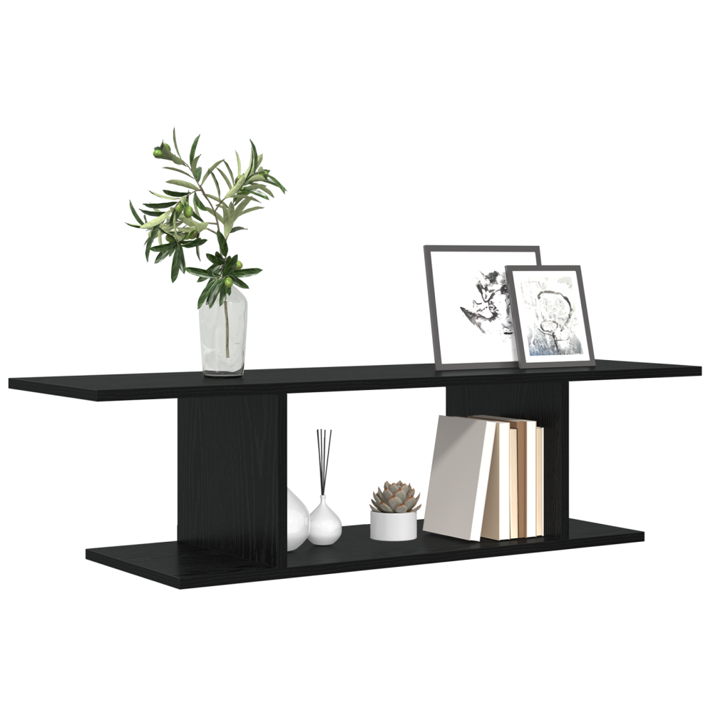 Produktbild för TV-bänkset Svart 103 x 30 x 26,5 cm Konstruerat trä