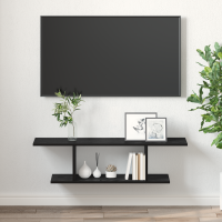 Produktbild för TV-bänkset Svart 103 x 30 x 26,5 cm Konstruerat trä