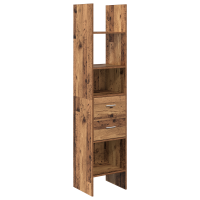 Produktbild för Bokskåp Gammalt trä 40 x 35 x 180 cm Konstruerat trä