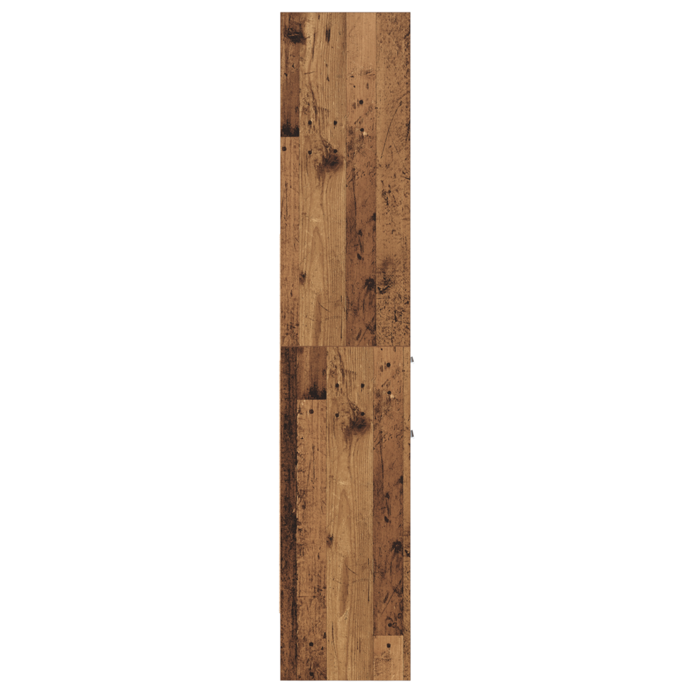 Produktbild för Bokskåp Gammalt trä 40 x 35 x 180 cm Konstruerat trä