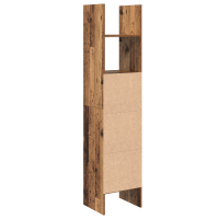 Produktbild för Bokskåp Gammalt trä 40 x 35 x 180 cm Konstruerat trä