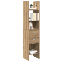 Produktbild för Bokskåp artisan ek 40 x 35 x 180 cm Konstruerat trä
