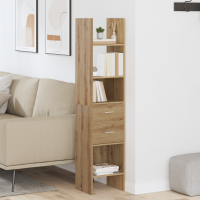 Produktbild för Bokskåp artisan ek 40 x 35 x 180 cm Konstruerat trä
