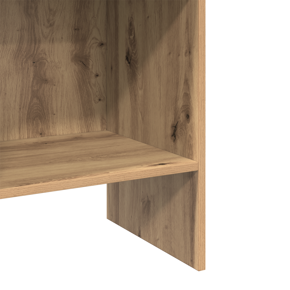 Produktbild för Bokskåp artisan ek 40 x 35 x 180 cm Konstruerat trä