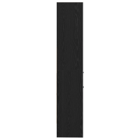Produktbild för Bokskåp Svart ek 40 x 35 x 180 cm Konstruerat trä