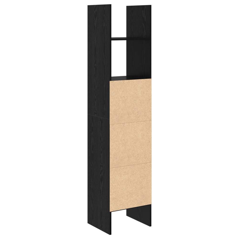 Produktbild för Bokskåp Svart ek 40 x 35 x 180 cm Konstruerat trä