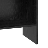 Produktbild för Bokskåp Svart ek 40 x 35 x 180 cm Konstruerat trä
