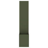 Produktbild för Trädgårds integritetsskärm Olivgrön 32 x 150 cm Kallvalsat stål