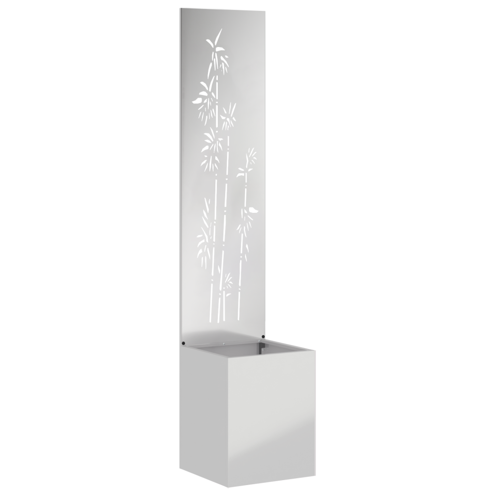 Produktbild för Trädgårds integritetsskärm Silver 32 x 150 cm Galvaniserat stål