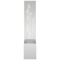 Produktbild för Trädgårds integritetsskärm Silver 32 x 150 cm Galvaniserat stål