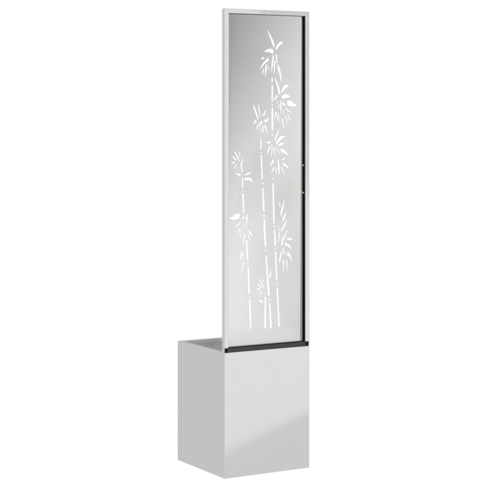 Produktbild för Trädgårds integritetsskärm Silver 32 x 150 cm Galvaniserat stål