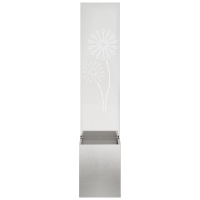 Produktbild för Trädgårds integritetsskärm Silver 32 x 150 cm Rostfritt stål