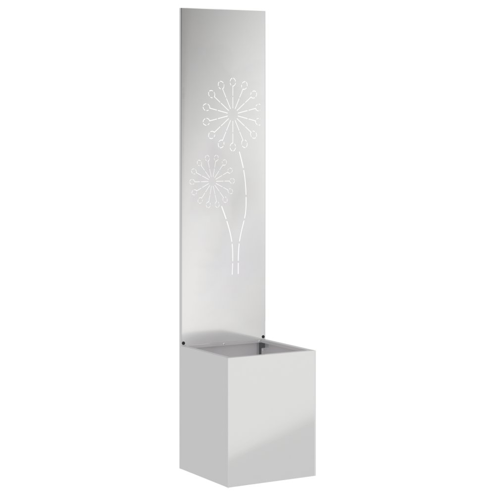 Produktbild för Trädgårds integritetsskärm Silver 32 x 150 cm Galvaniserat stål