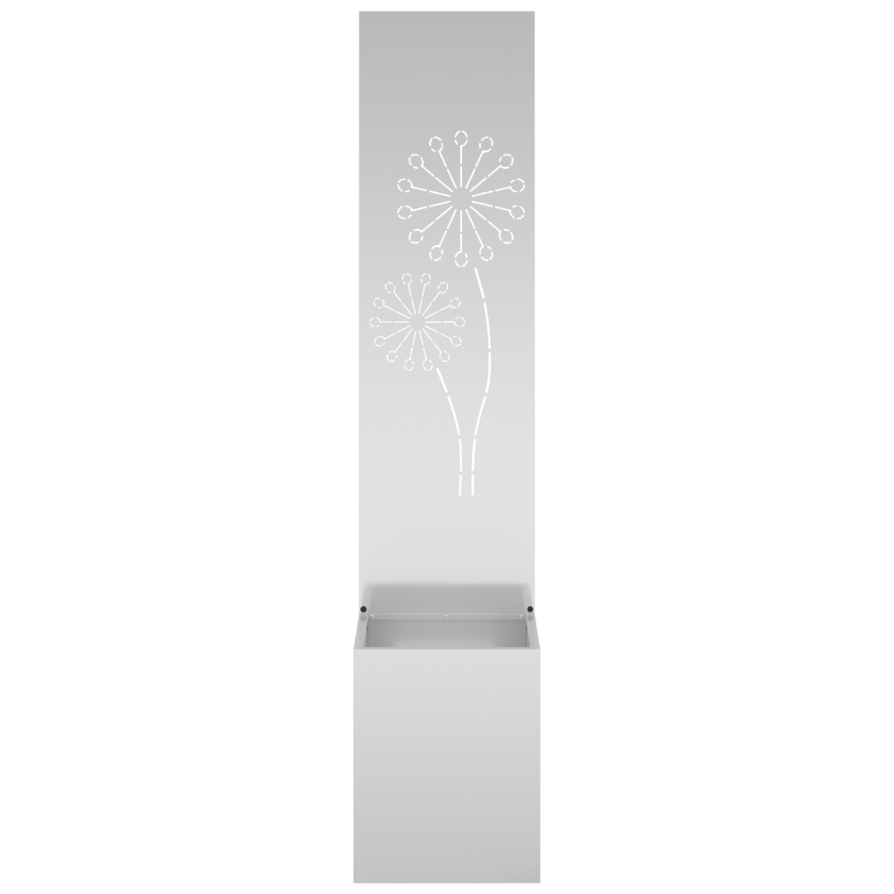 Produktbild för Trädgårds integritetsskärm Silver 32 x 150 cm Galvaniserat stål