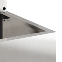 Produktbild för Trädgårds integritetsskärm Silver 32 x 150 cm Rostfritt stål