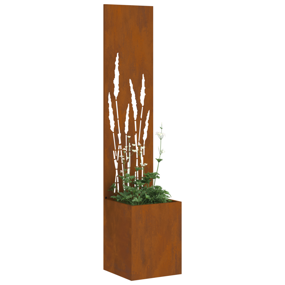Produktbild för Trädgårds integritetsskärm Fiskfjäll Rostig 32 x 150 cm