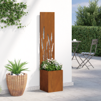 Produktbild för Trädgårds integritetsskärm Fiskfjäll Rostig 32 x 150 cm