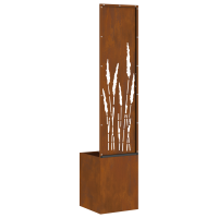 Produktbild för Trädgårds integritetsskärm Fiskfjäll Rostig 32 x 150 cm
