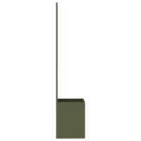 Produktbild för Trädgårds integritetsskärm Olivgrön 32 x 150 cm Kallvalsat stål