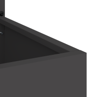 Produktbild för Trädgårds integritetsskärm Svart 50 x 150 cm Kallvalsat stål