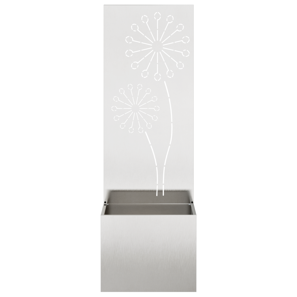 Produktbild för Trädgårds integritetsskärm Silver 50 x 150 cm Rostfritt stål