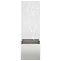 Produktbild för Trädgårds integritetsskärm Silver 50 x 150 cm Rostfritt stål