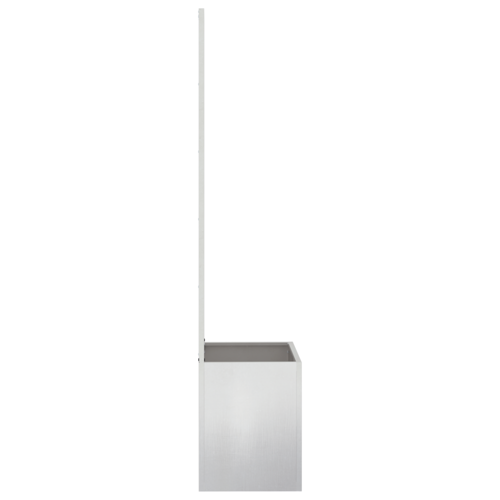 Produktbild för Trädgårds integritetsskärm Silver 50 x 150 cm Rostfritt stål