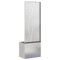 Produktbild för Trädgårds integritetsskärm Silver 50 x 150 cm Rostfritt stål