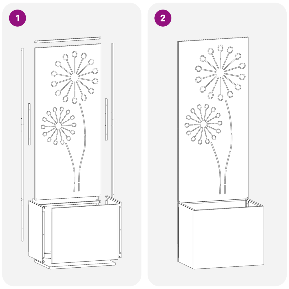 Produktbild för Trädgårds integritetsskärm Silver 50 x 150 cm Rostfritt stål