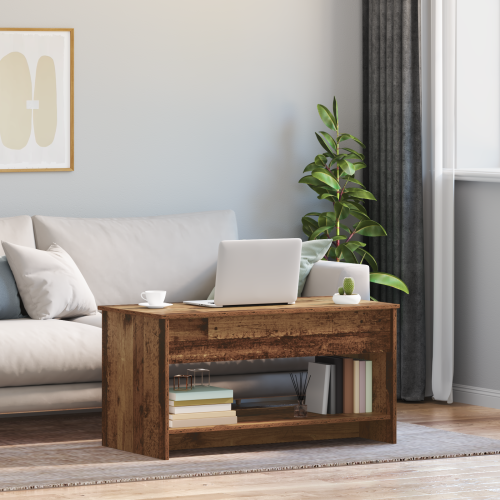 vidaXL Kaffeebord Gammalt trä 80 x 50,5 x 41,5 cm Konstruerat trä