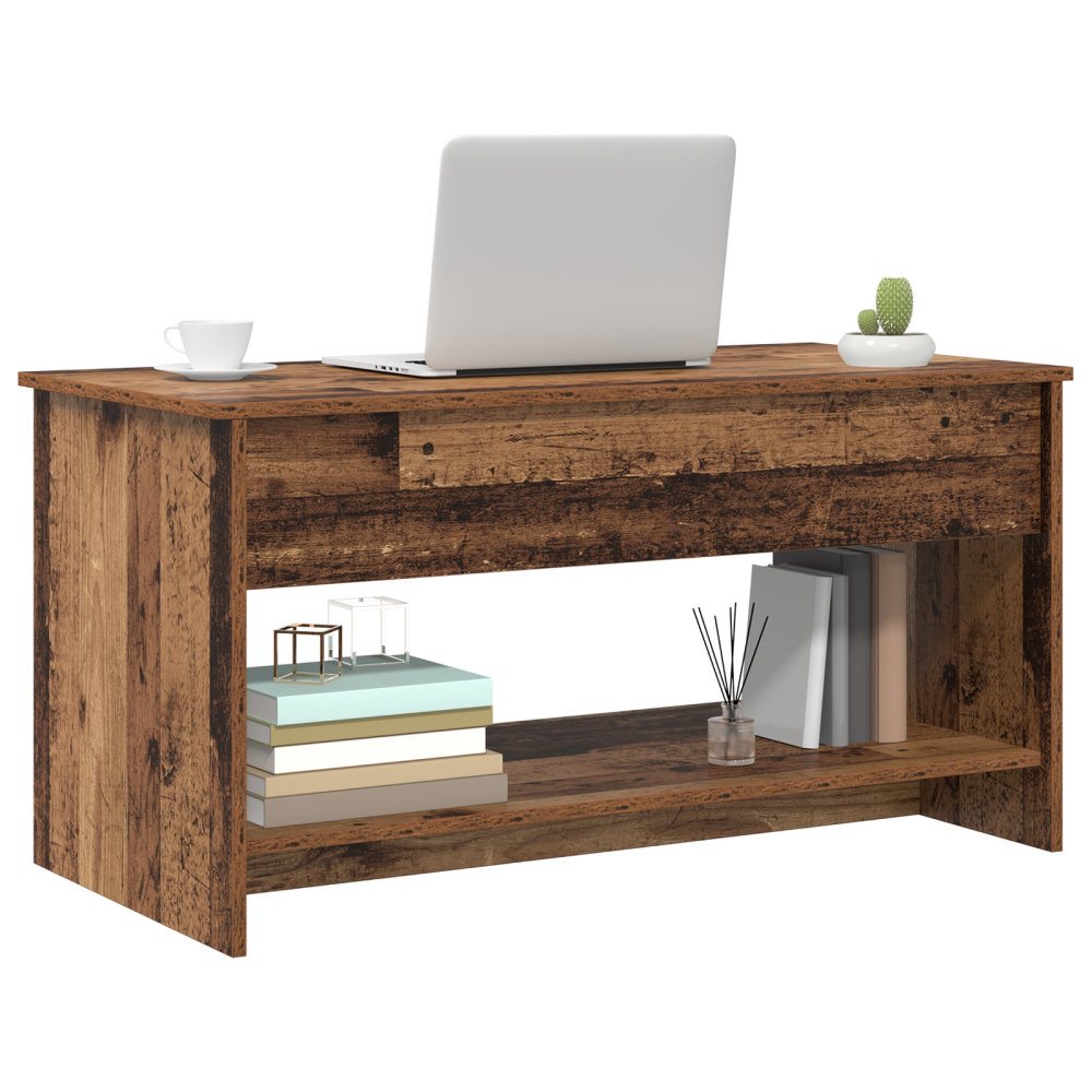 Produktbild för Kaffeebord Gammalt trä 80 x 50,5 x 41,5 cm Konstruerat trä