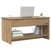 Produktbild för Kaffeebord Artisan Ek 80 x 50,5 x 41,5 cm Konstruerat trä
