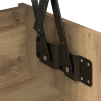 Produktbild för Kaffeebord Artisan Ek 80 x 50,5 x 41,5 cm Konstruerat trä