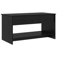 Produktbild för Kaffeebord Svart Ek 80 x 50,5 x 41,5 cm Konstruerat trä
