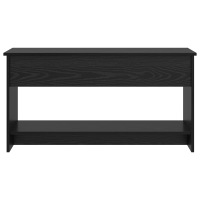 Produktbild för Kaffeebord Svart Ek 80 x 50,5 x 41,5 cm Konstruerat trä