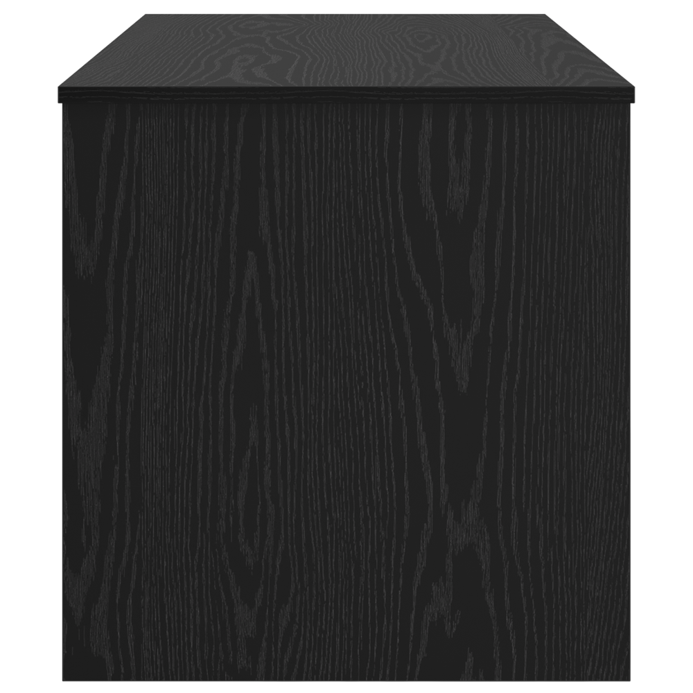 Produktbild för Kaffeebord Svart Ek 80 x 50,5 x 41,5 cm Konstruerat trä